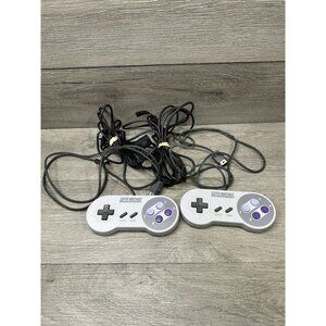 Super Nintendo Classic Mini Snes 2 Controllers with extended cables CLV-202 OEM